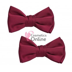 Set 2 agrafe cu clips tip fundita din stain pentru pantofi LS8281 Visiniu